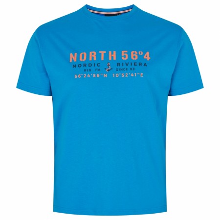 North 56°4 Printed T-skjorte Blå XXL-8XL
