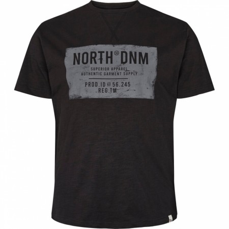 North 56°4 Black Denim Printed T-shirt Sort/grå