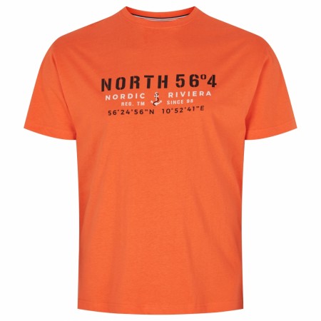 North 56°4 Printed T-skjorte Oransje XXL-7XL