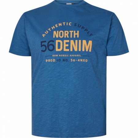 North 56°4 T-skjorte Med Print Lys Blå
