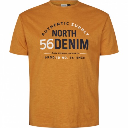 North 56°4 T-skjorte Med Print Lys Oransje