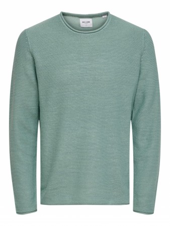 Only & Sons ONSCAM Crew Neck Knit Aquifer S-2XL